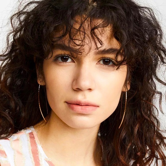 π2/$30 New Silver Marquis Threader Earrings - Picture 2 of 2